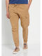 Garage Fifty5 Men's Trousers Cargo in Regular Fit Beige