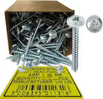 Lih Lin MDF Screw Phillips Galvanized with Diameter M6 and Length 80mm 100pcs