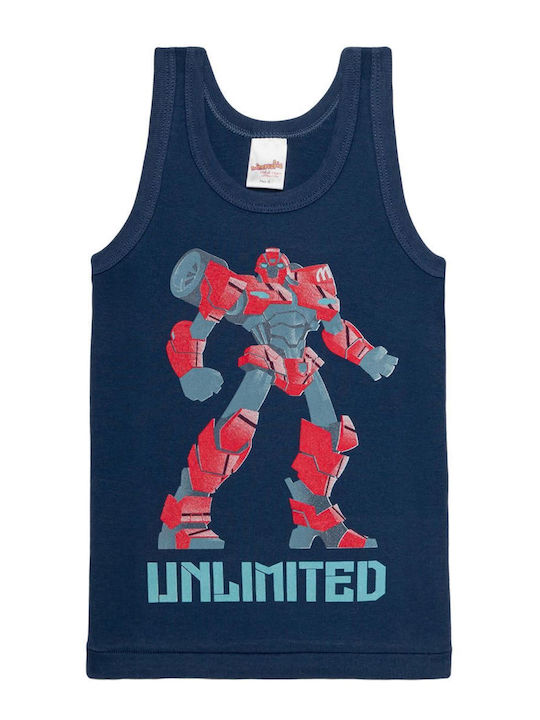 Minerva Robot Kinder-Unterhemd Tank-Top Marineblau