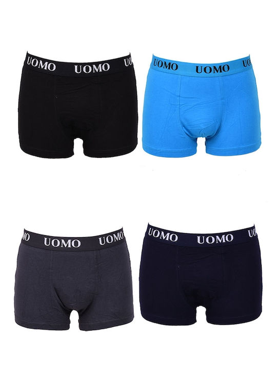 Uomo Kids Set with Boxers Multicolored 4pcs