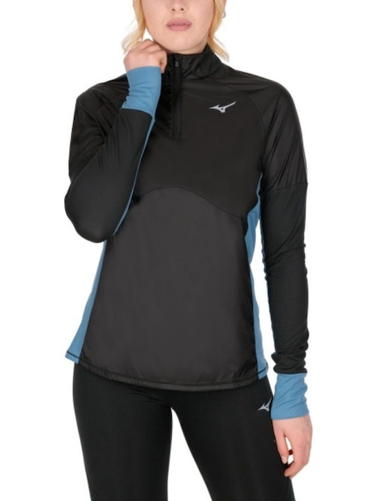 Hybrid LS Women's Sports Blouse Short Sleeve Fast Drying Black