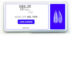 GEL.IT.UP Gel Transparent False Nail Tip Transparent 240pcs 47858