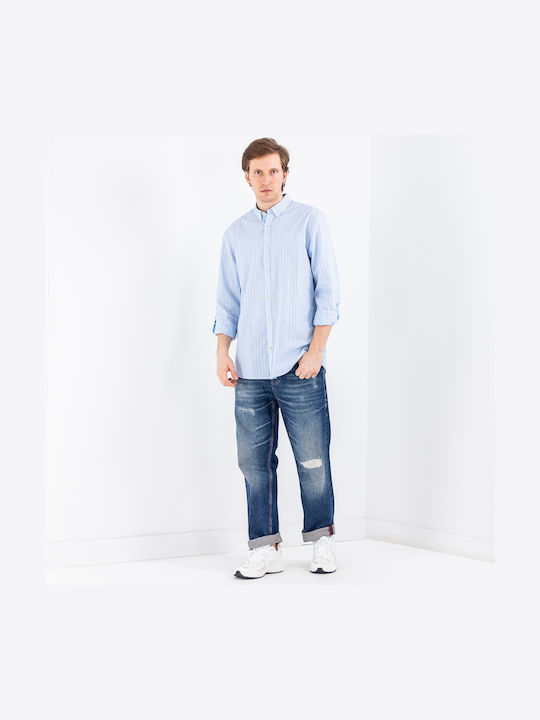 The Vert Ανδρικό Παντελόνι Τζιν Relaxed Straight Fit Μπλε