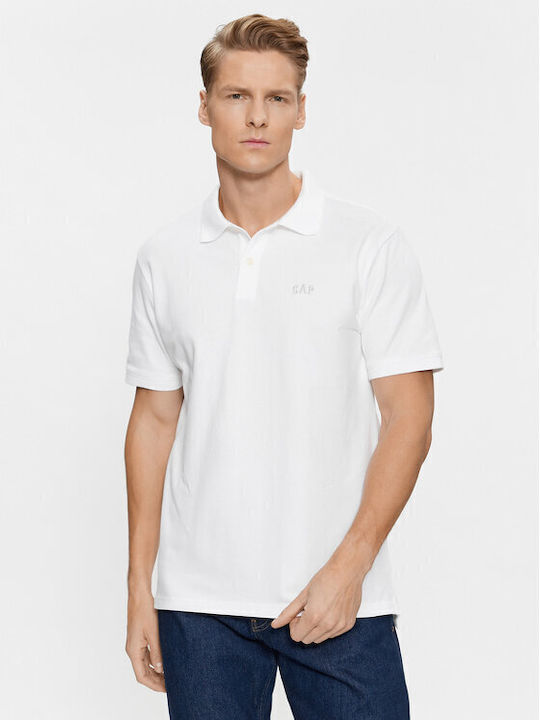 GAP Polo Herrenbluse Kurzarm Weiße