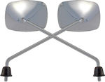 Piaggio Motorcycle Mirrors Silver 2pcs