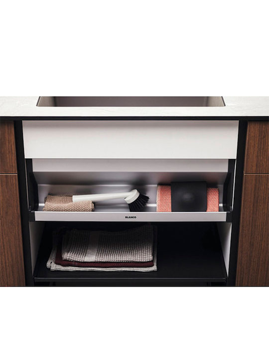 Blanco Metal Cupboard Shelf 56.8x9.9x19.4cm Silver