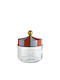 Alessi Circus Vase General Use with Lid Glass Transparent 500ml