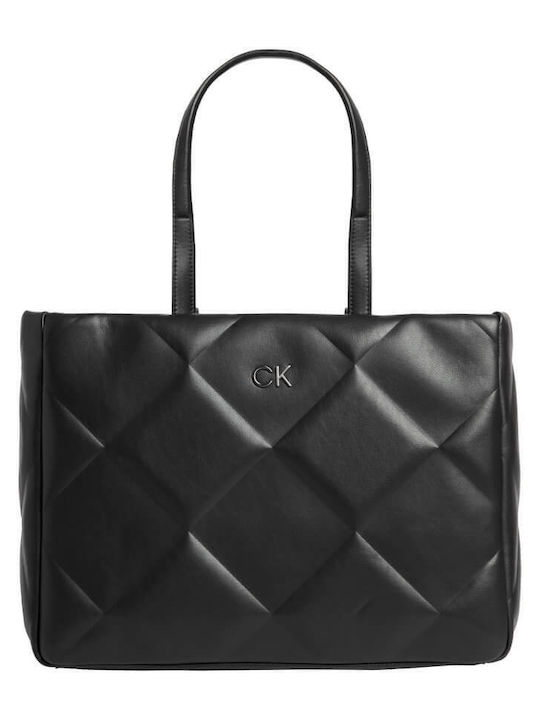 Calvin Klein Damen Tasche Tote Hand Schwarz