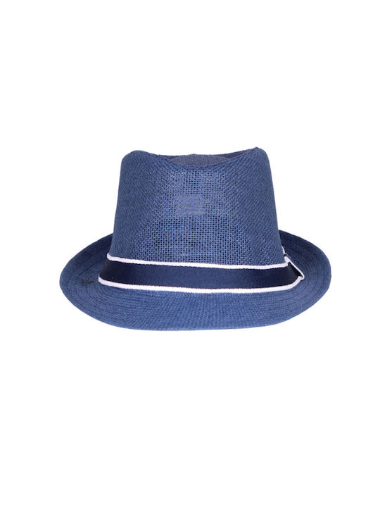 Καπέλο καλοκαιρινό unisex 100% ψαθόχαρτο one size μπλε