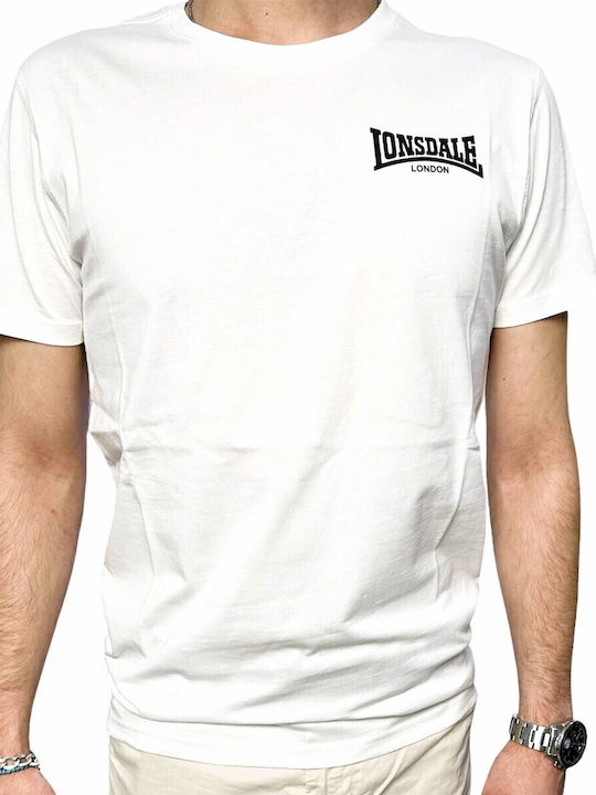 T-shirt uomo regular fit NELSON White L Lonsdale Magliette
