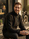 TRF532 Men's Fleece Cardigan with Zipper Black