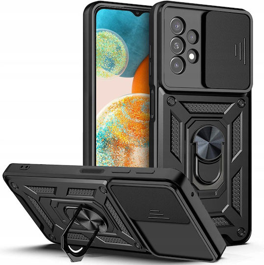 Techsuit Camshield Back Cover Πλαστικό / Σιλικόνης Μαύρο (Galaxy A23 4G / Galaxy A23 5G)