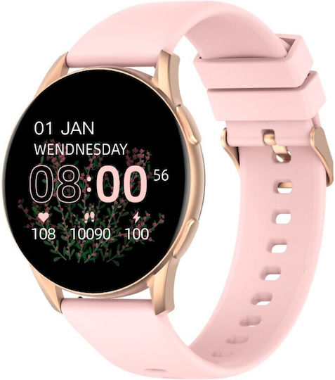 Kieslect L11 Pro 46mm Smartwatch με Παλμογράφο (Ροζ)