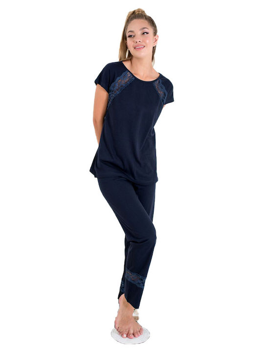 Happy Family Women's Pajama KHF563 - Blue