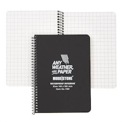 Waterproof Notebook A6 145x105mm Black | Modestone