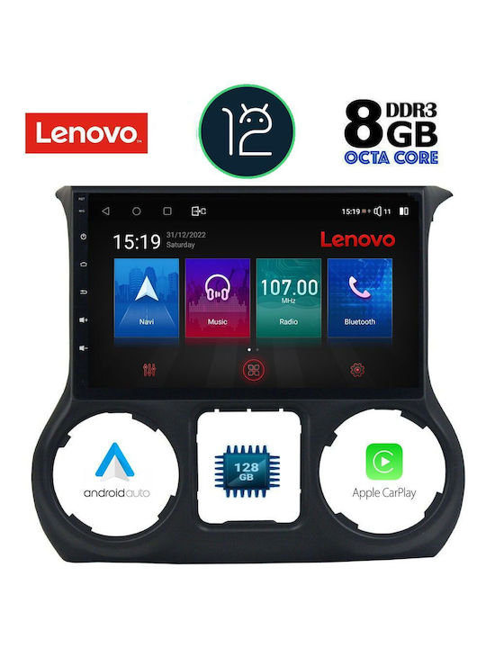Lenovo Ηχοσύστημα Αυτοκινήτου για Jeep Wrangler (Bluetooth/USB/WiFi/GPS) με Οθόνη Αφής 10.1"