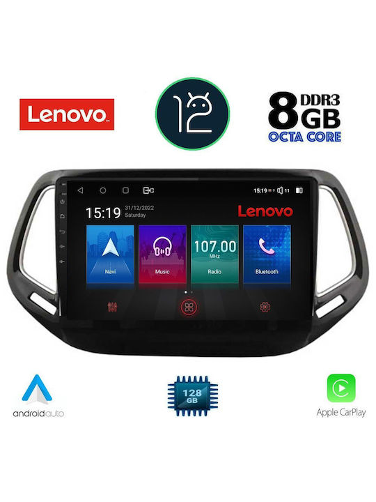 Lenovo Car-Audiosystem für Jeep Kompass 2016> (Bluetooth/USB/WiFi/GPS) mit Touchscreen 10.1"