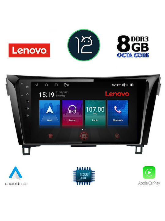 Lenovo Sistem Audio Auto pentru Nissan Qashqai / X-Trail 2014-2021 (Bluetooth/USB/WiFi/GPS) cu Ecran Tactil 10.1"