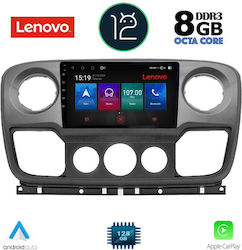 Lenovo Car-Audiosystem für Opel Movano Renault Haupt- Nissan NV400 2010-2020 (Bluetooth/USB/WiFi/GPS/Apple-Carplay) mit Touchscreen 9"