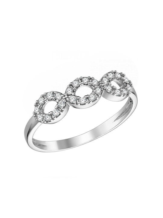 14K white gold ring MSD-10218W