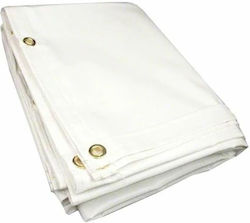 Waterproof Tarpaulin 150gr/m² 6x10m. Light Type White