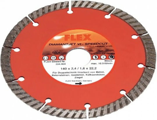 Flex D-TCS D-JET 140x22,2 Δίσκος Λείανσης Δομικών Υλικών 140mm