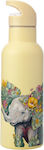 Maxwell & Williams Kids Stainless Steel Thermos Water Bottle Elephant Yellow 500ml