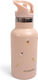 Filibabba Cool Summer Kids Water Bottle Thermos Stainless Steel with Straw Pink 350ml