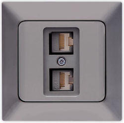 Eurolamp Network Socket with Frame Eurolamp Network Socket with Frame