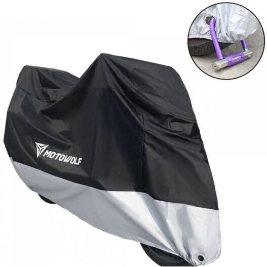 Motowolf Waterproof Motorcycle Cover XXL L245xW105xH125cm