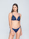 Luna Sky Bikini Brazil με Κορδονάκια Navy Μπλε