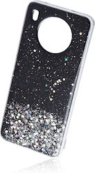 Naxius Glitter Back Cover Silicone Black (Huawe...