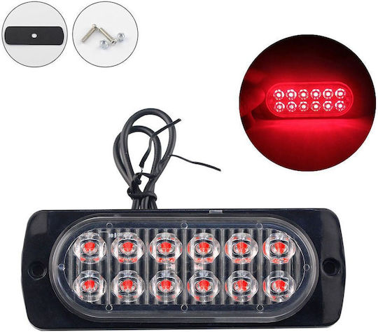 Factory Комплект фарове за ремарке LED с винтове 12 / 24V 11см 12 SMD 1бр