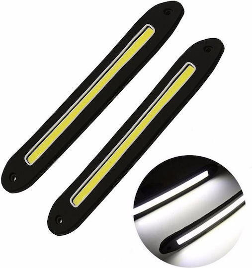Factory Rectangle Waterproof Daytime Running Lamps Car 12V 20W 25cm with White Lighting 2pcs