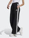 Adidas Essentials 3-Stripes French Terry Women's Wide Sweatpants Black