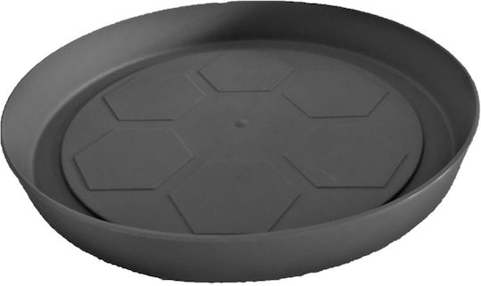 Serinova Plate Pot Plastic Gray 10x10cm