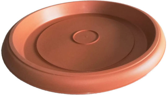 Serinova Πιάτο Γλάστρας Πλαστικό Πορτοκαλί 44.5x44.5εκ. 44.5CM