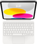 Apple Magic Klappdeckel Silikon mit Tastatur Englisch US Silber (iPad 2022 10,9 Zoll) MQDP3LB/A