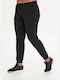 Q Plus Size Αθλητικό Παντελόνι Maia W Pants - 1001 Black