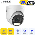 Annke CR1CW CCTV Κάμερα Παρακολούθησης 5MP Full HD+ Αδιάβροχη με Μικρόφωνο και Φακό 2.8mm