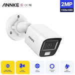 Annke CCTV Surveillance Camera 1080p Full HD Waterproof with Two-Way Communication and Flash 3.6mm