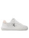 Calvin Klein Cupsole Laceup Mon Lth Chunky Sneakers White