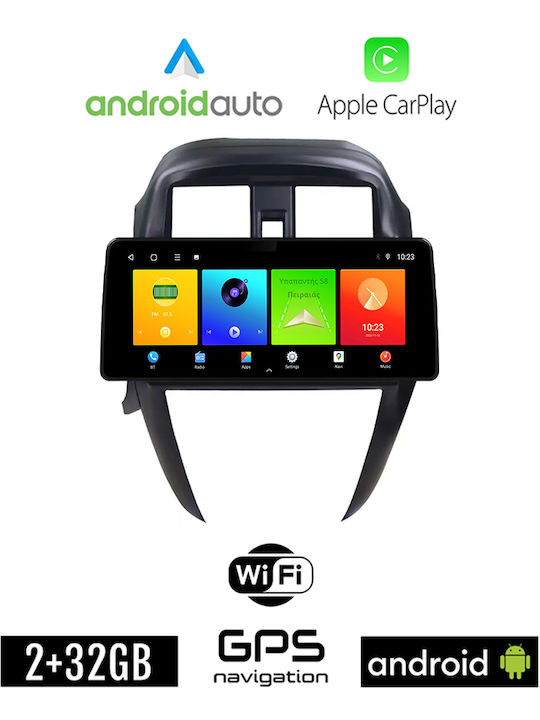 Car Audio System for Nissan Sunny / Almera 2015-2016 (Bluetooth/USB/WiFi/GPS/Apple-Carplay/Android-Auto) with Touch Screen 12.3"