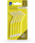 Intermed Ergonomic InterBrush Interdental Brushes with Handle 0.7mm Yellow 5pcs