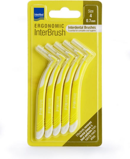InterMed Ergonomic InterBrush Междузъбни четки 0.7мм Жълт 4бр
