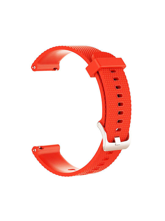 Silicone strap easy click Red 18mm