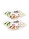 Navaris Glass Dessert Divided Serving Plate with 5 Positions Transparent 2.8x2.8x2.8cm