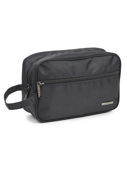 Verde Herren Necessaire in Schwarz Farbe 26cm