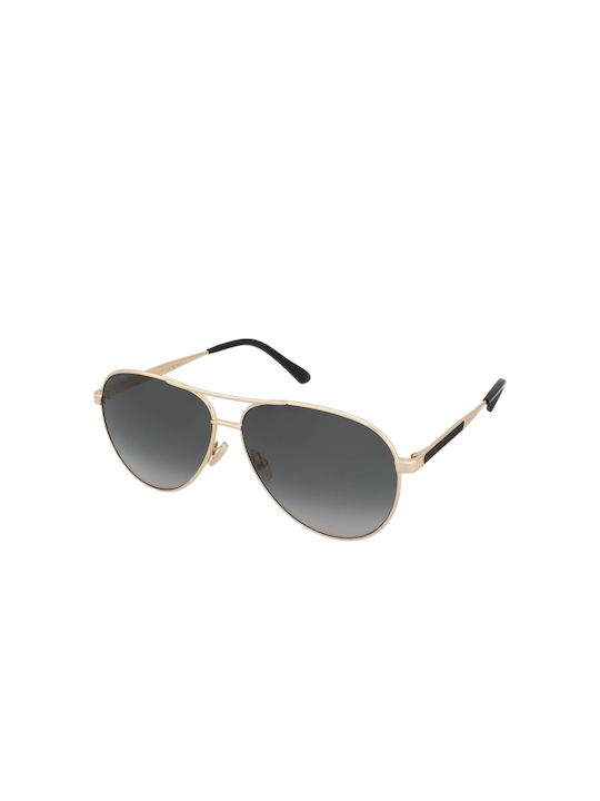 Jimmy Choo Women's Sunglasses with Gold Metal Frame and Gray Gradient Lens Jimena/S 2M2/9O