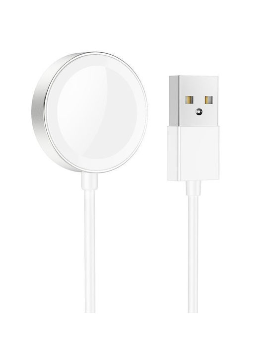 Hoco USB Wireless Charger CW39 Φορτιστής για Apple Watch Λευκός